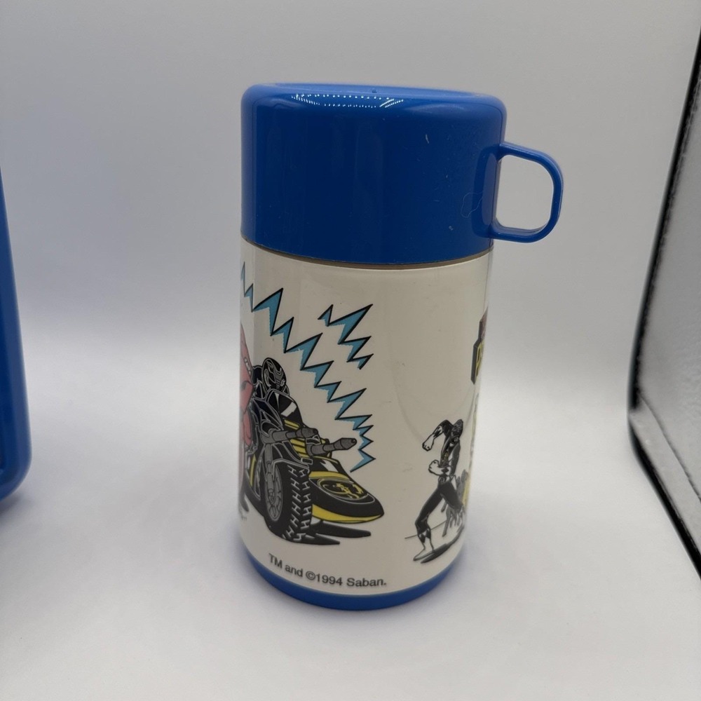 MIGHTY MORPHIN POWER RANGERS Vintage 1993 Lunch Box and Thermos Plastic Aladdin - Picture 5 of 14